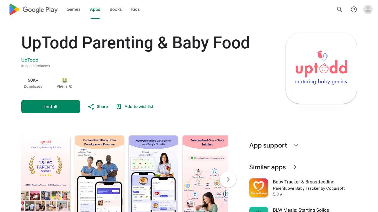 UpTodd Baby Development & Food