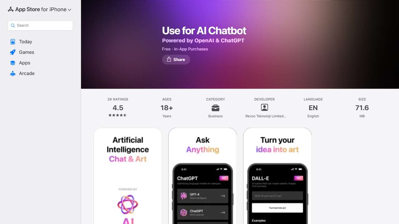 Use for AI Chatbot