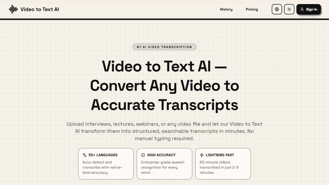 Video to Text AI
