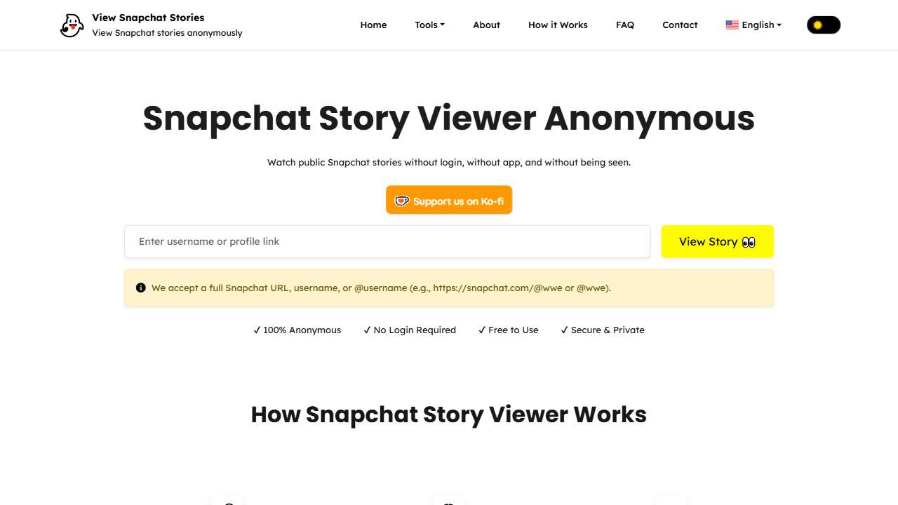 View Snapchat Stories