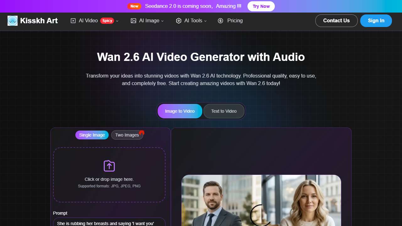 Wan 2.6 Unlimited Video Generator