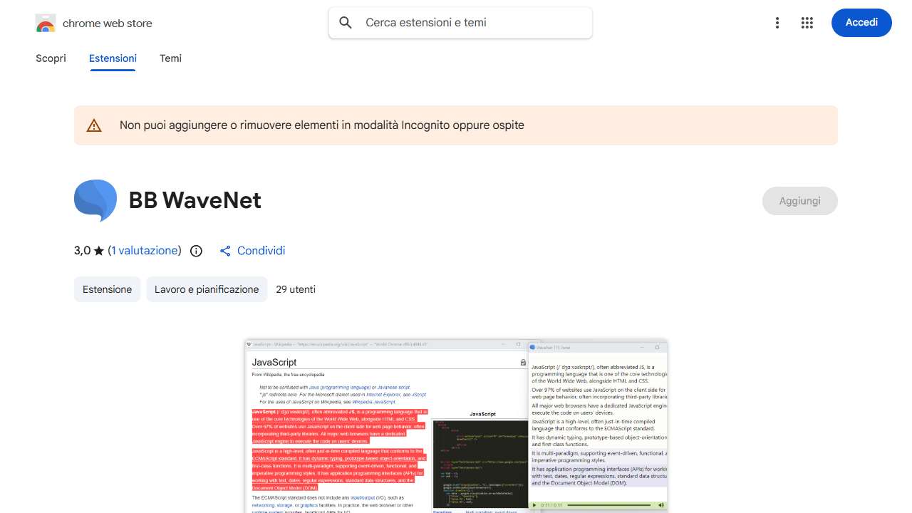 WaveNet for Chrome
