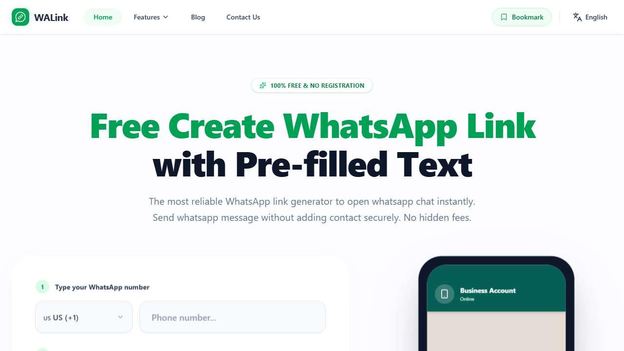 WhatsApp wa.me with Prefilled Text