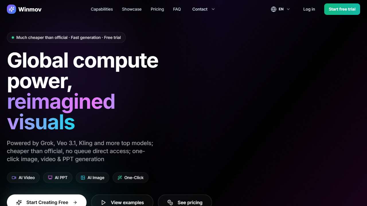 Winmov - Veo 3.1 & Grok & Kling Video Generator
