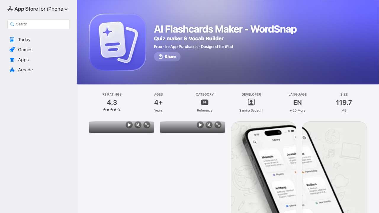 WordSnap - AI Flashcards Maker