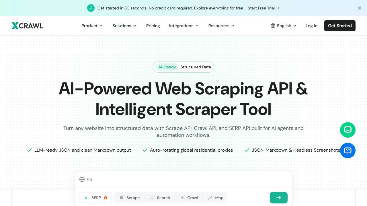 XCrawl - AI Web Scraping API & Intelligent Scraper Tool