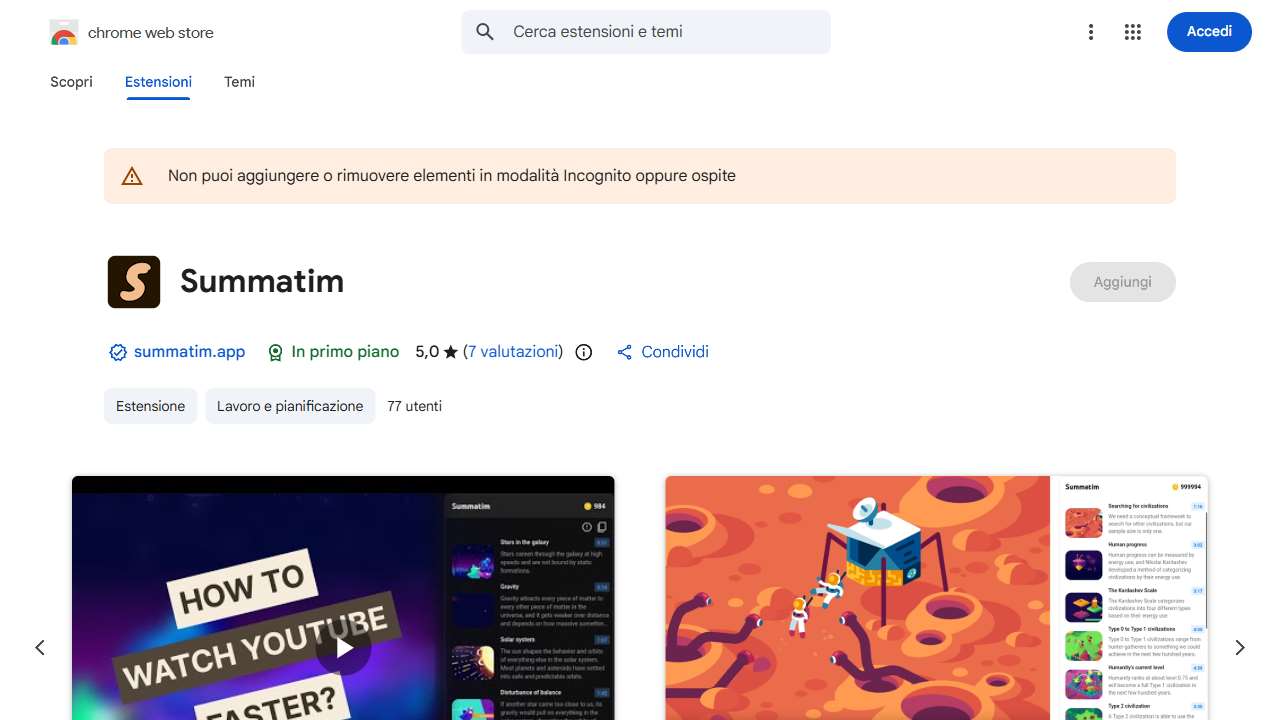 YouTube Video Summarization Extension