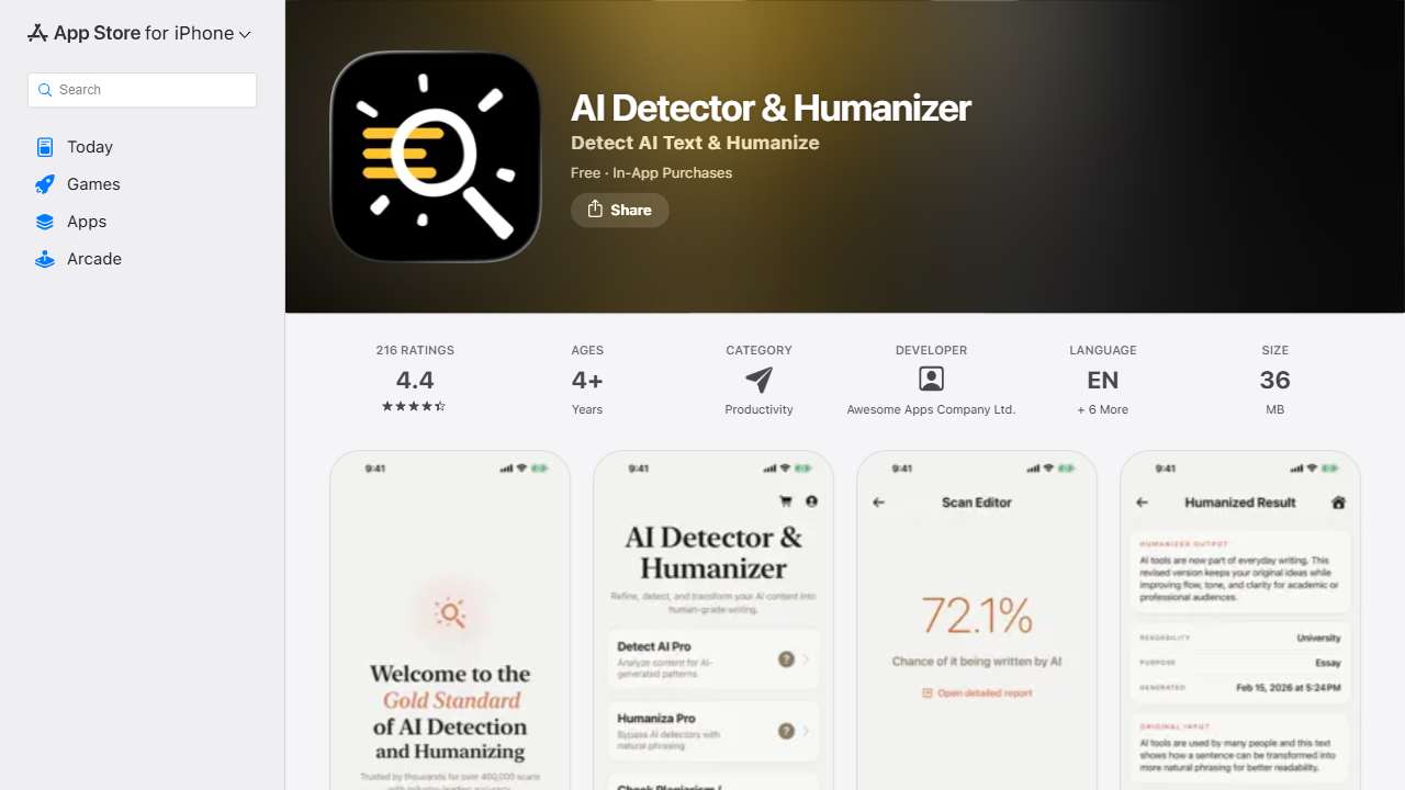AI Detector - Text Validator