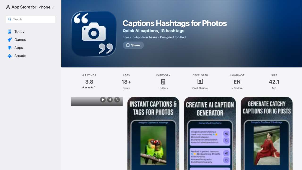 AI Image to Caption Generator