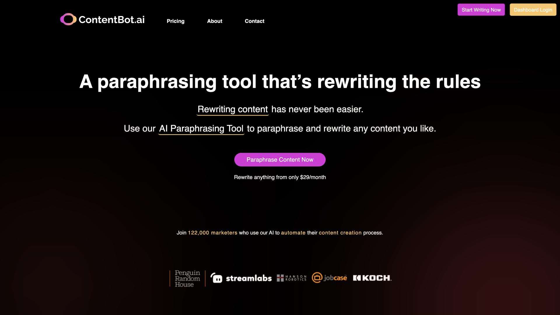 AI Paraphrasing Tool by ContentBot.ai