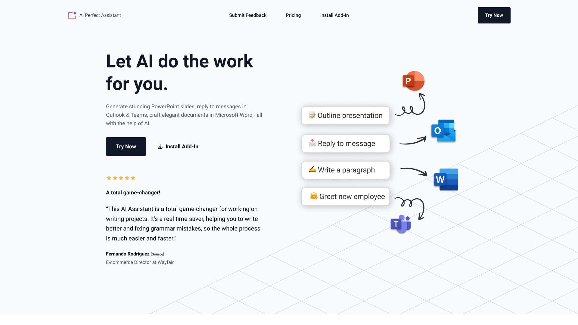 AI Perfect Assistant - GPT for Office365