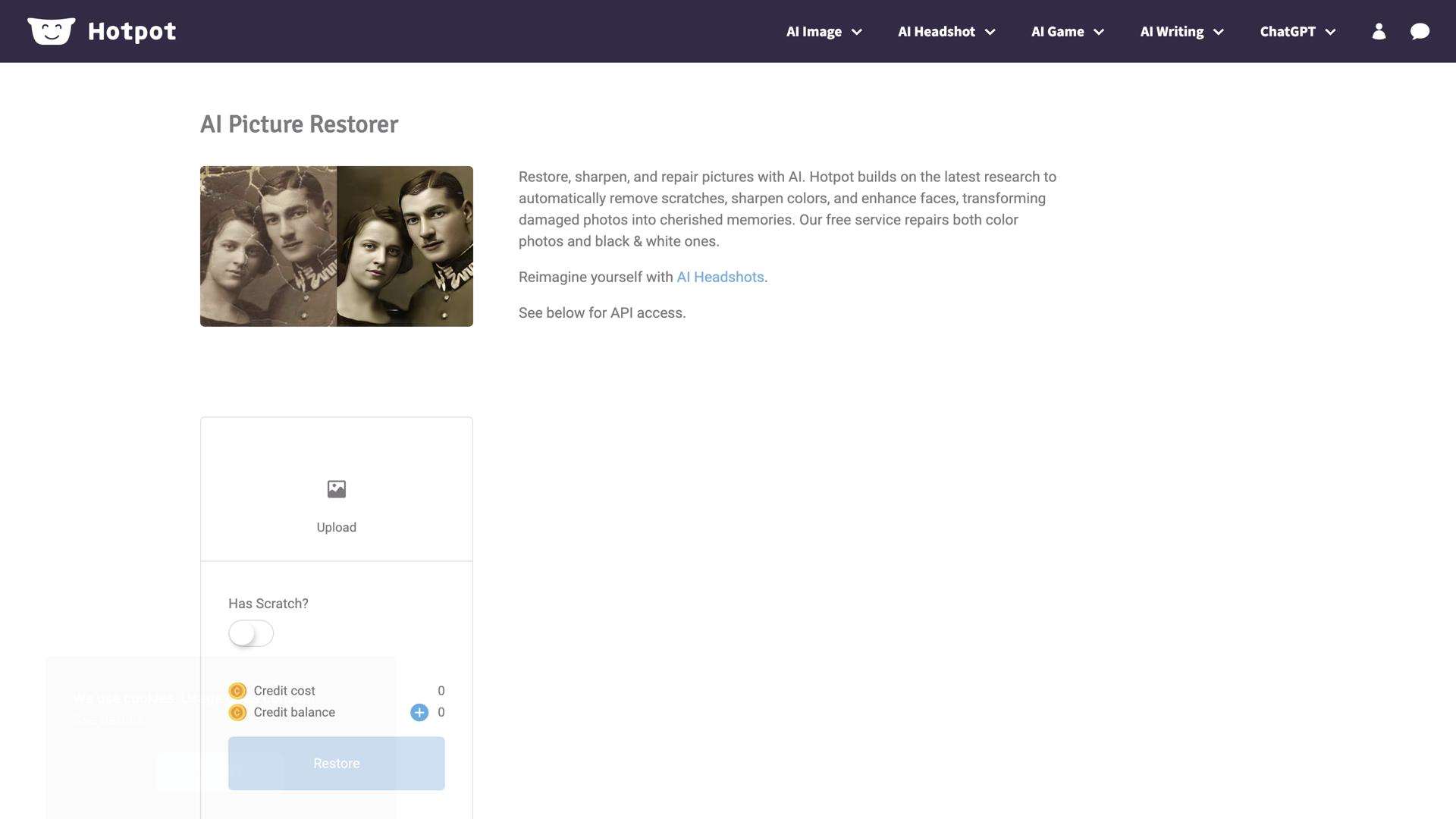 AI Picture Restoration
