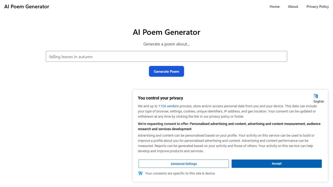 AI Poem Generator