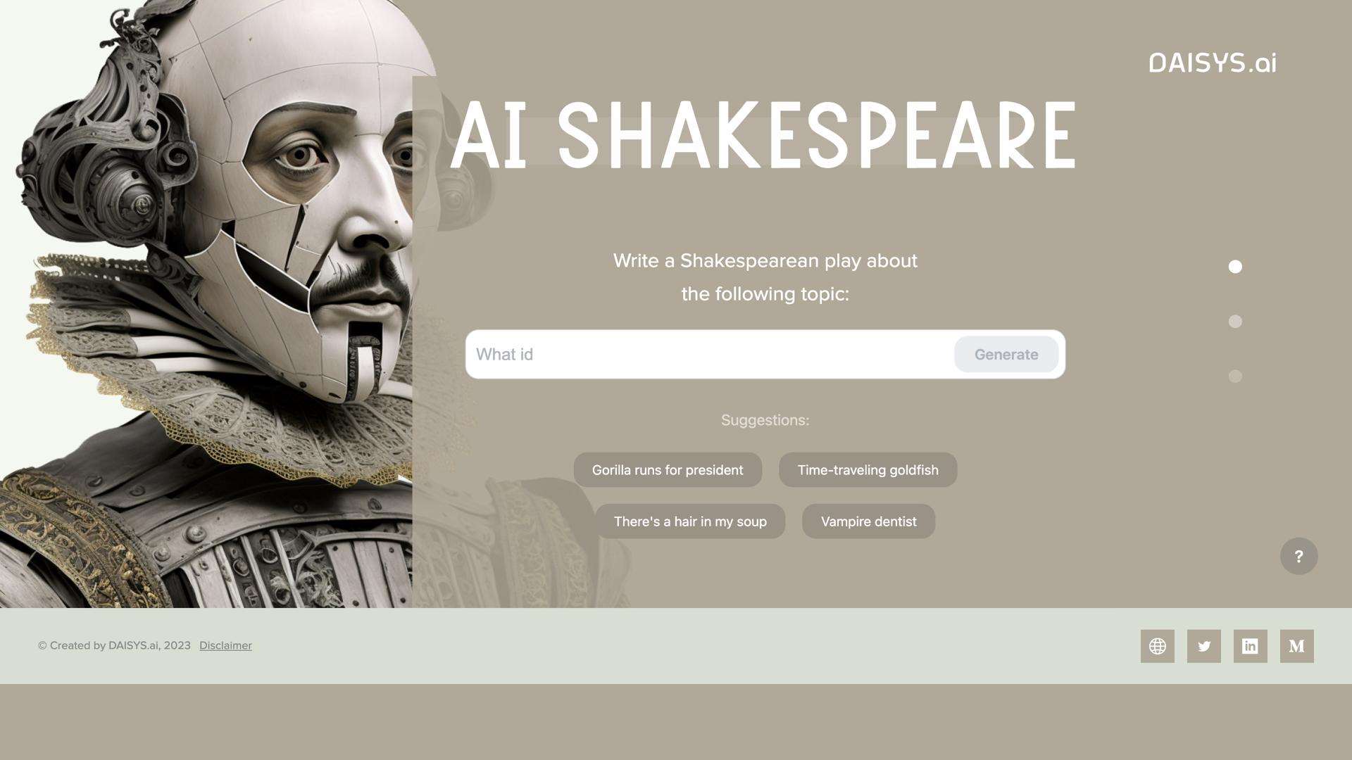 AI Shakespeare