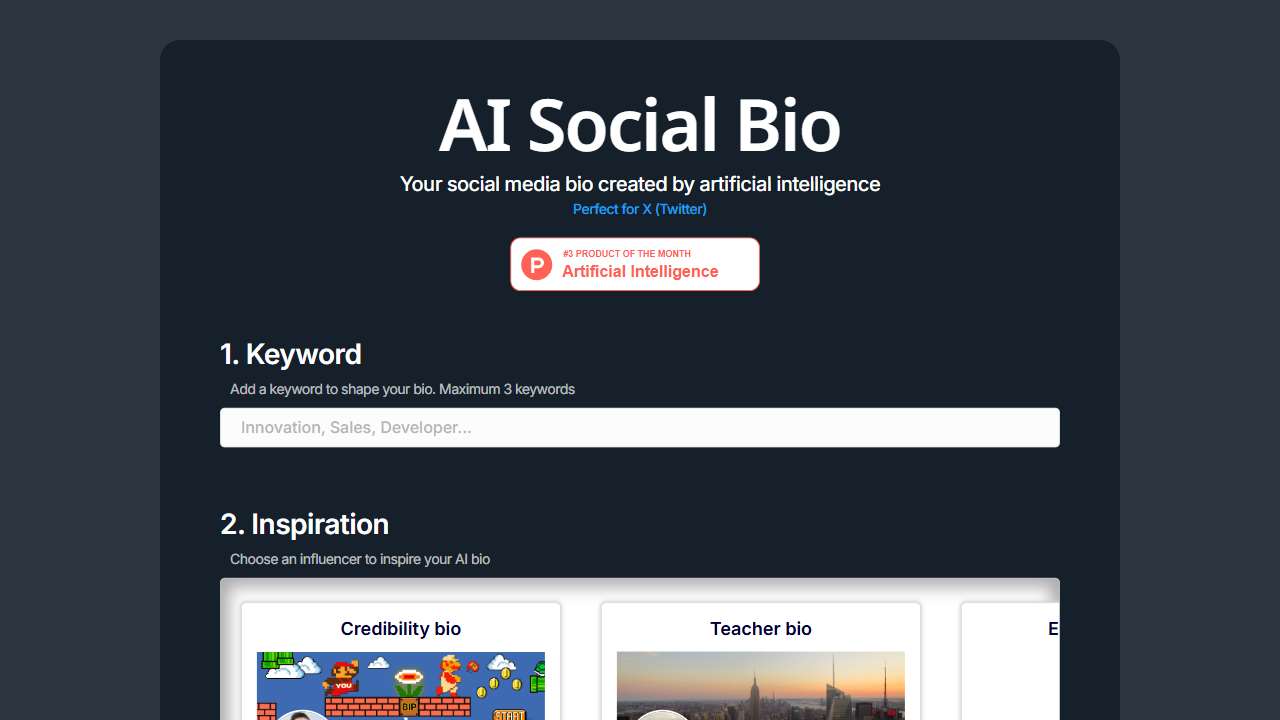AI Social Bio