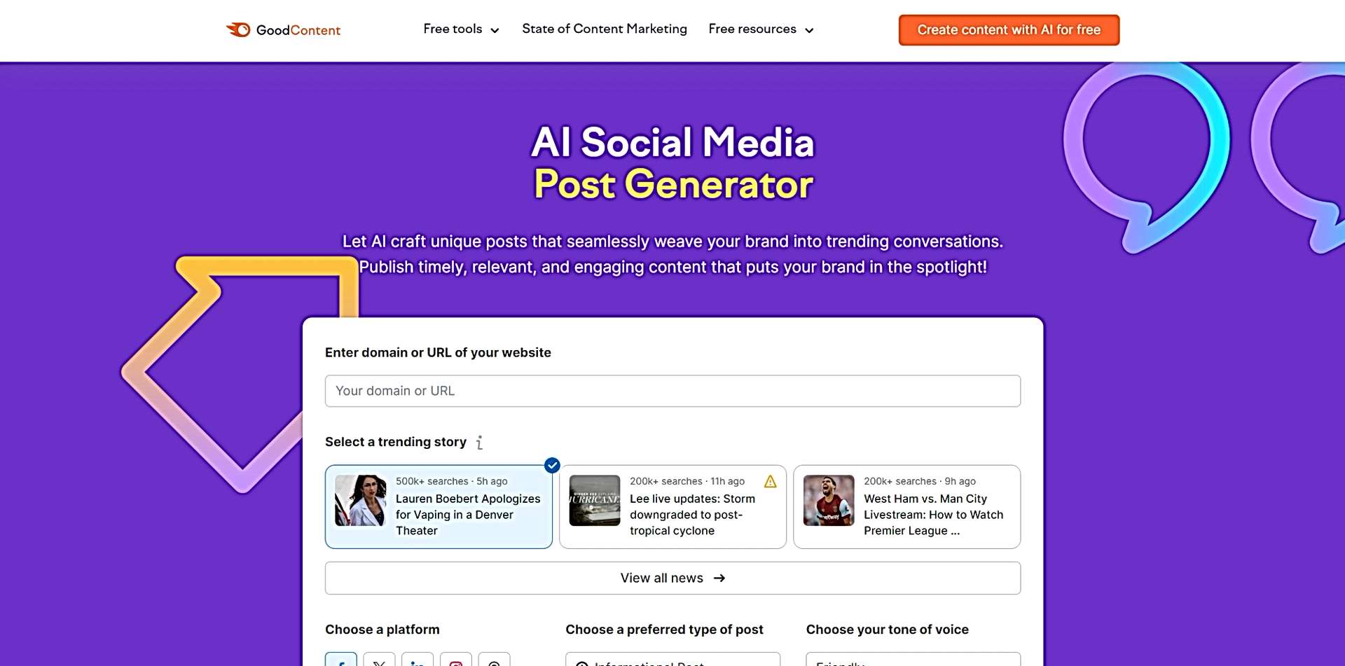 AI Social Media Post Generator