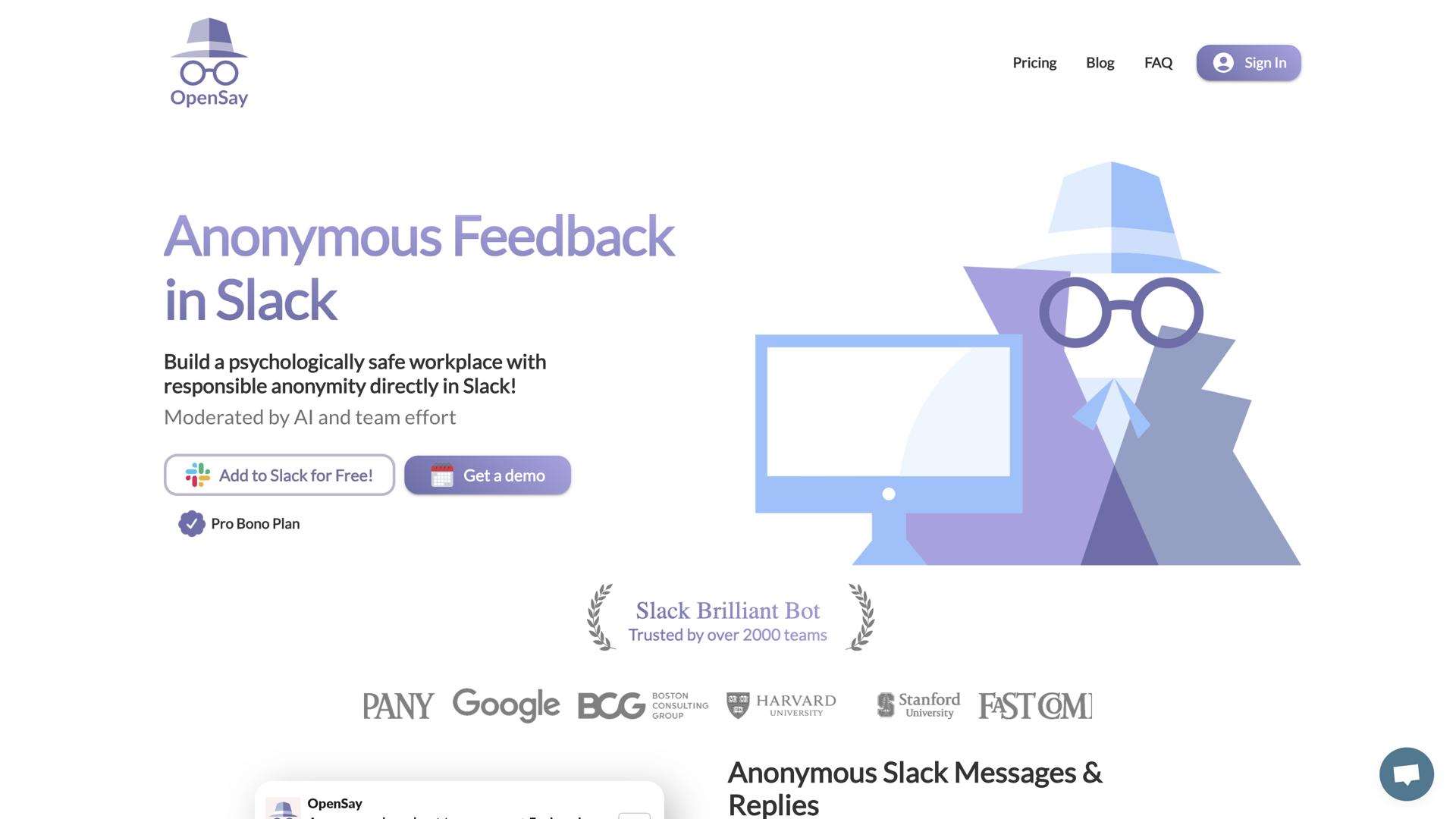 AnonymityBot for Slack