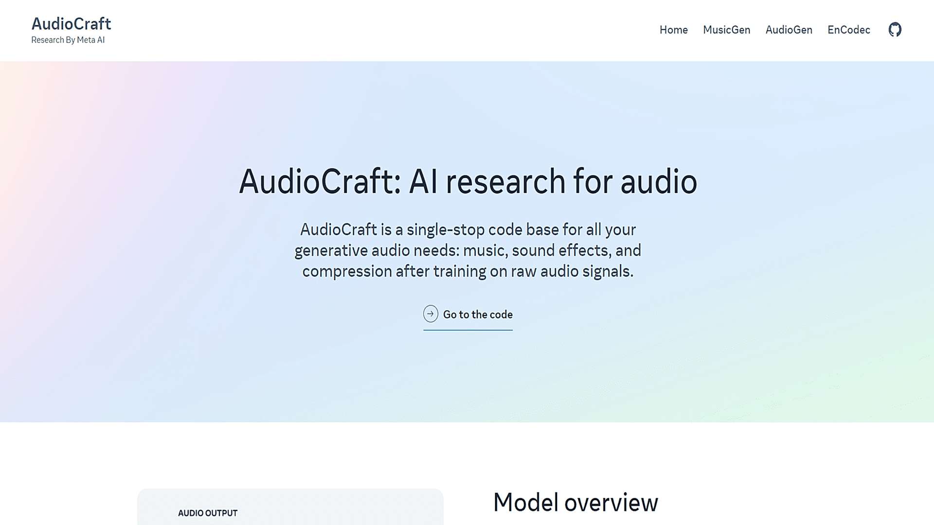 AudioCraft