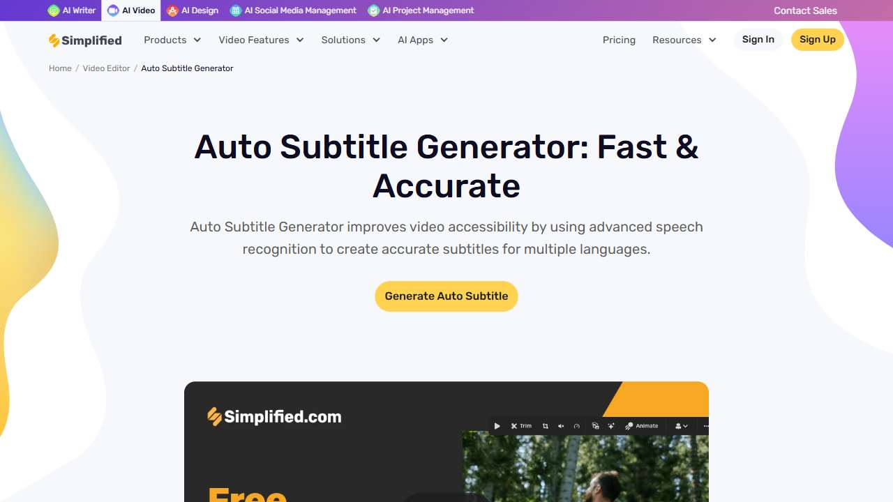 Auto Subtitle Generator