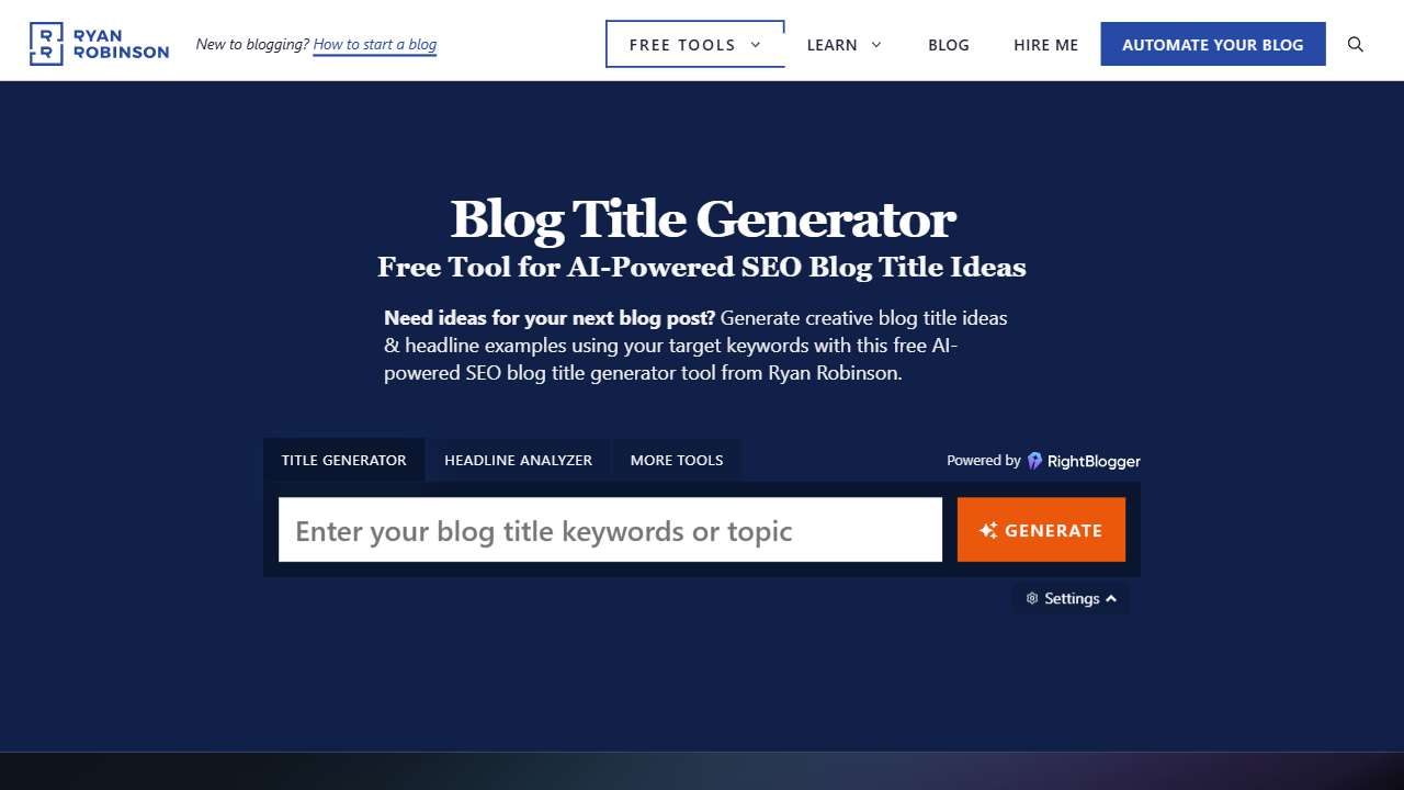 Blog Title Generator