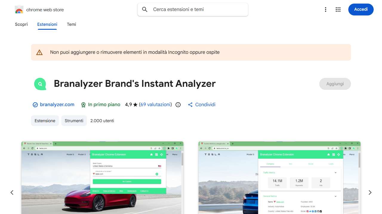 Branalyzer Brand's Instant Analyzer