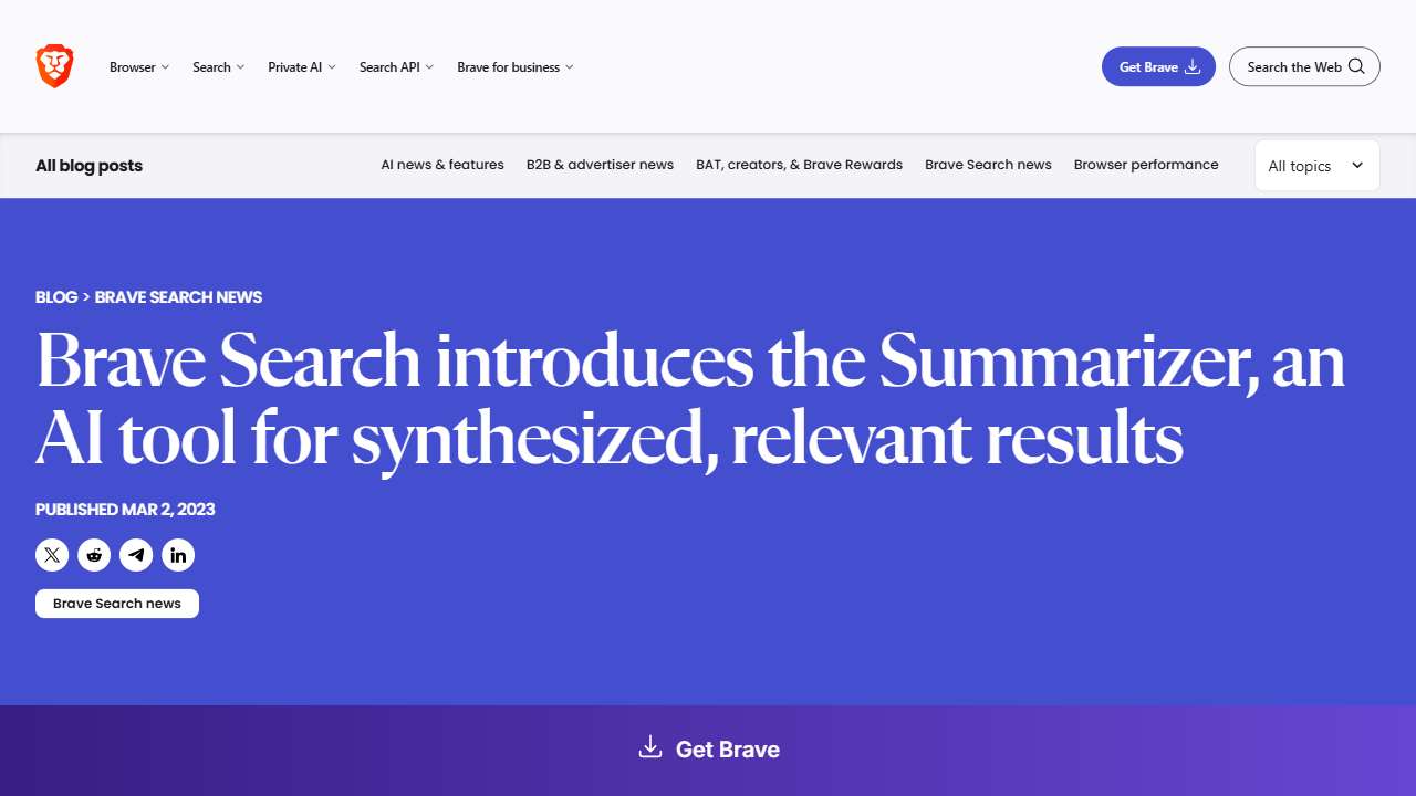 Brave Search Summarizer
