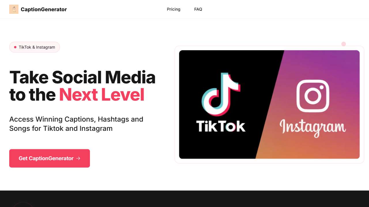 Caption & Hashtag Generator