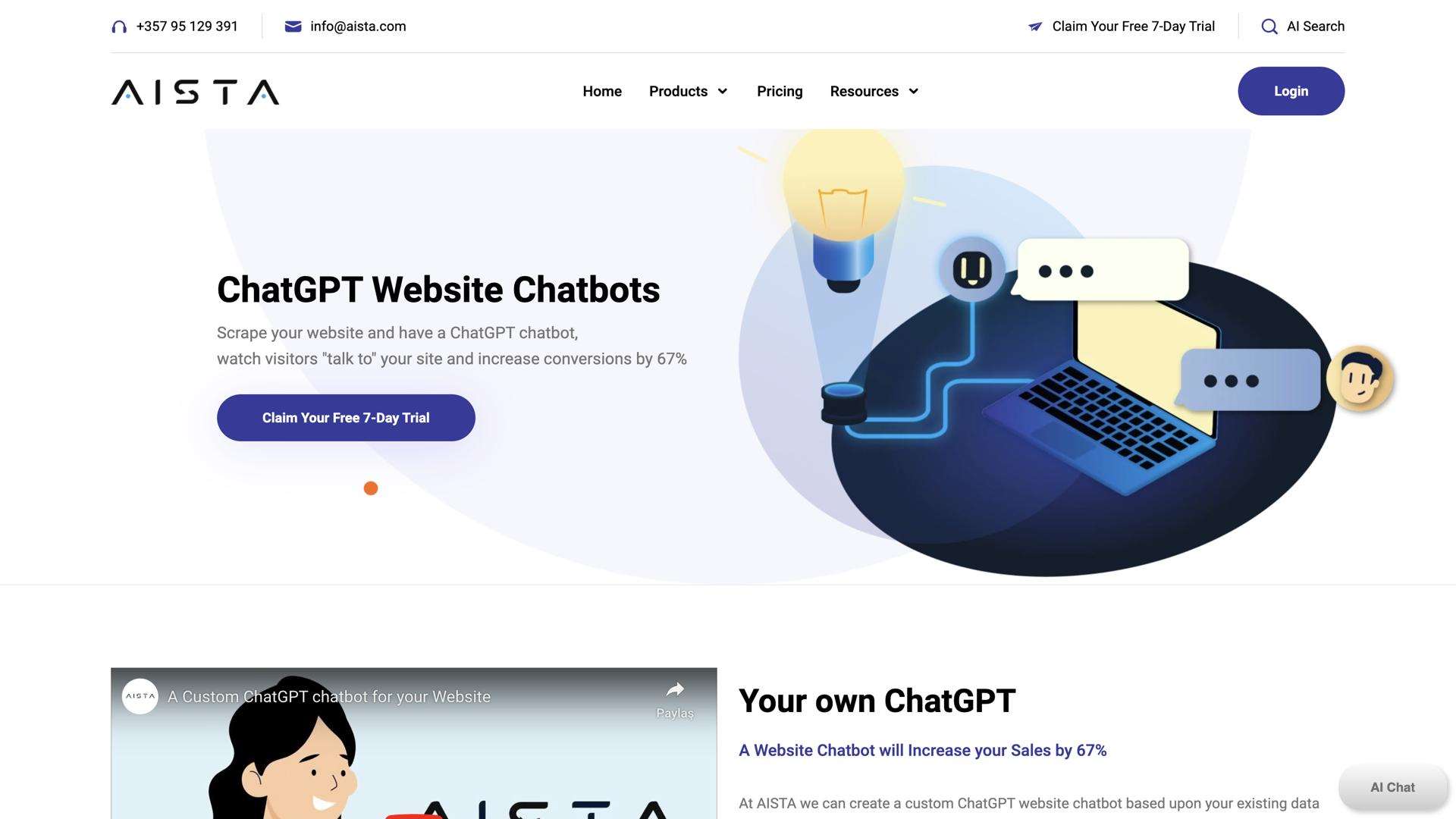 ChatGPT ChatBot for your website