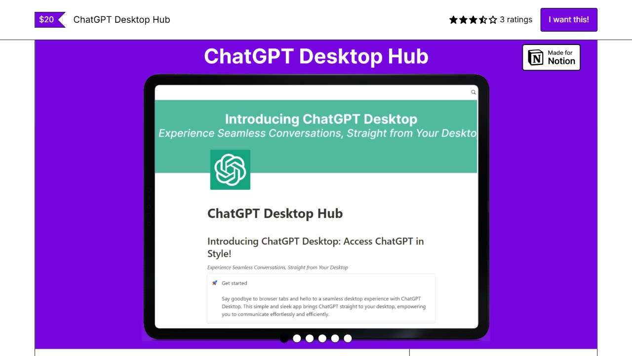 ChatGPT Desktop Hub