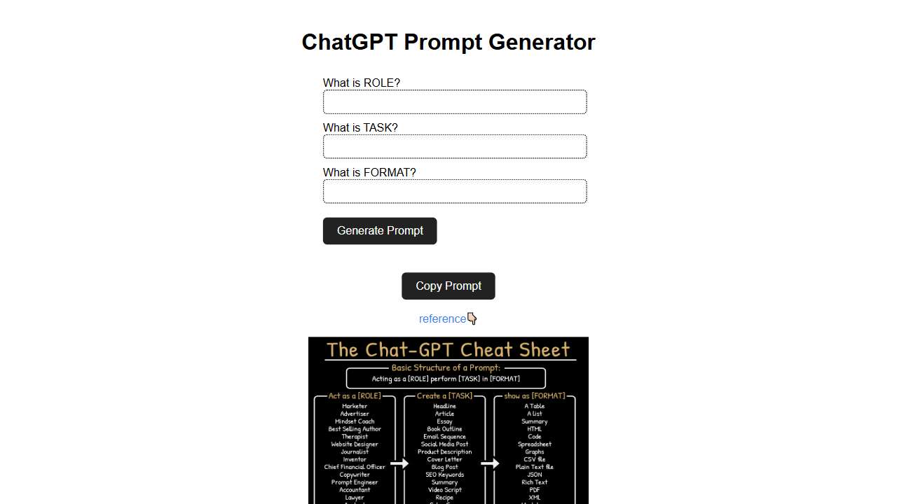 ChatGPT Prompt Generator