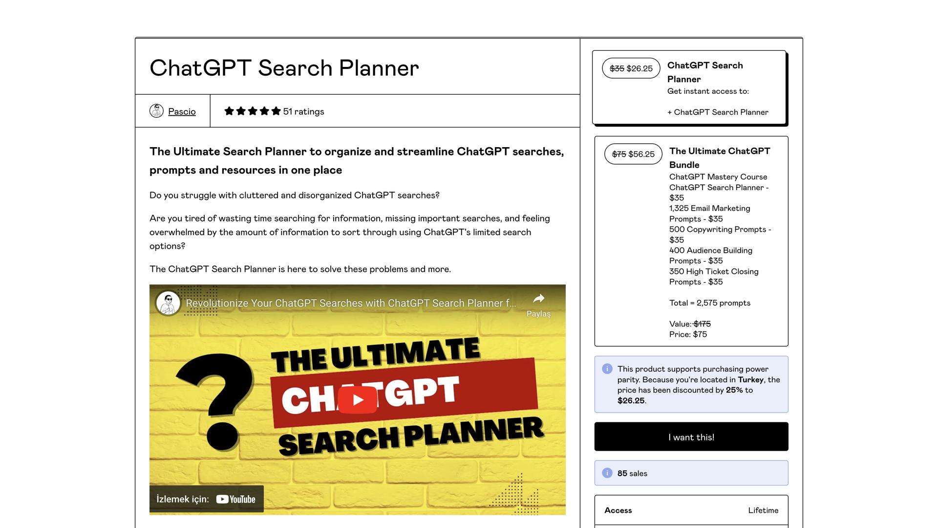 ChatGPT Search Planner