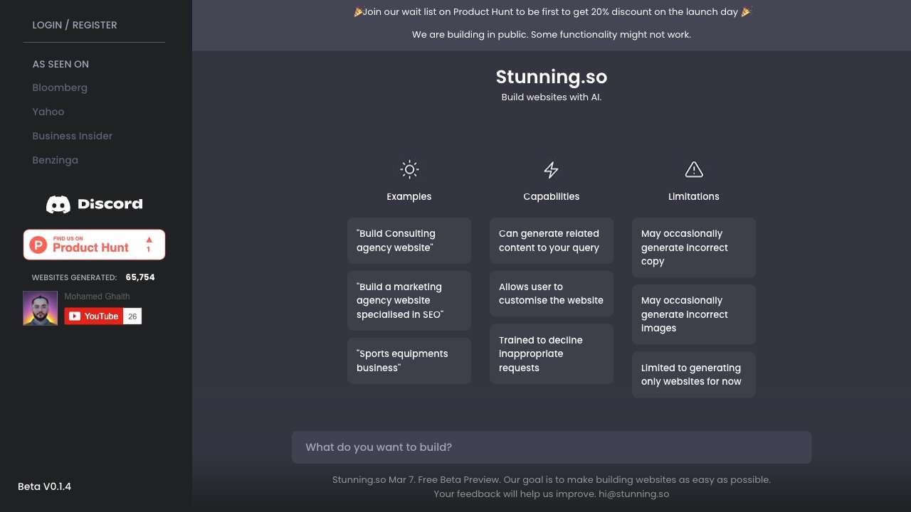 ChatGPT Website Builder