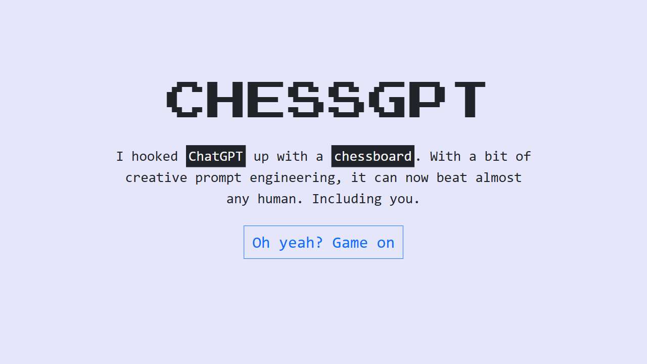 ChessGPT