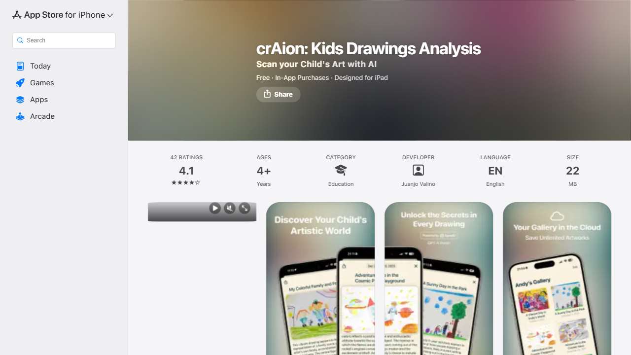 crAion: Kids Drawings Analysis