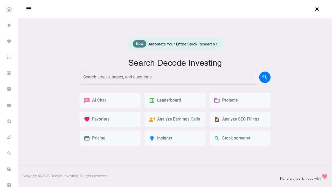Decode Investing
