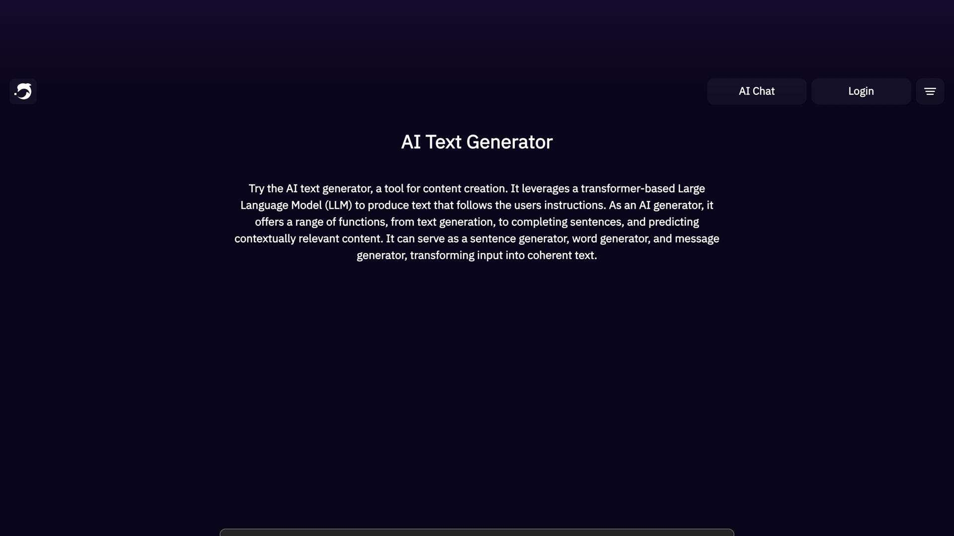 DeepAI Text Generator