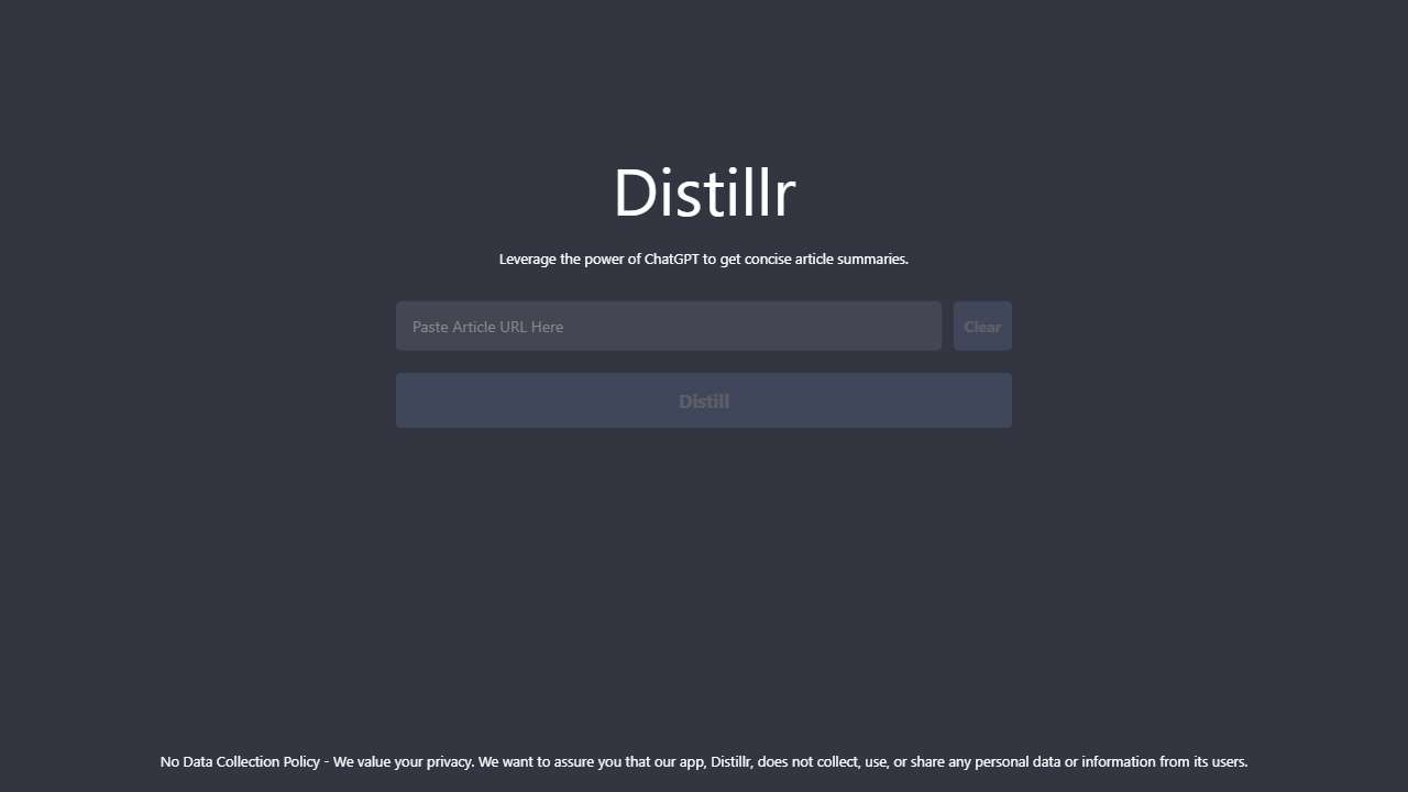 Distillr