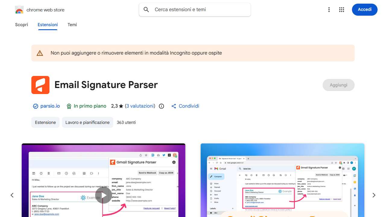 Email Signature Parser