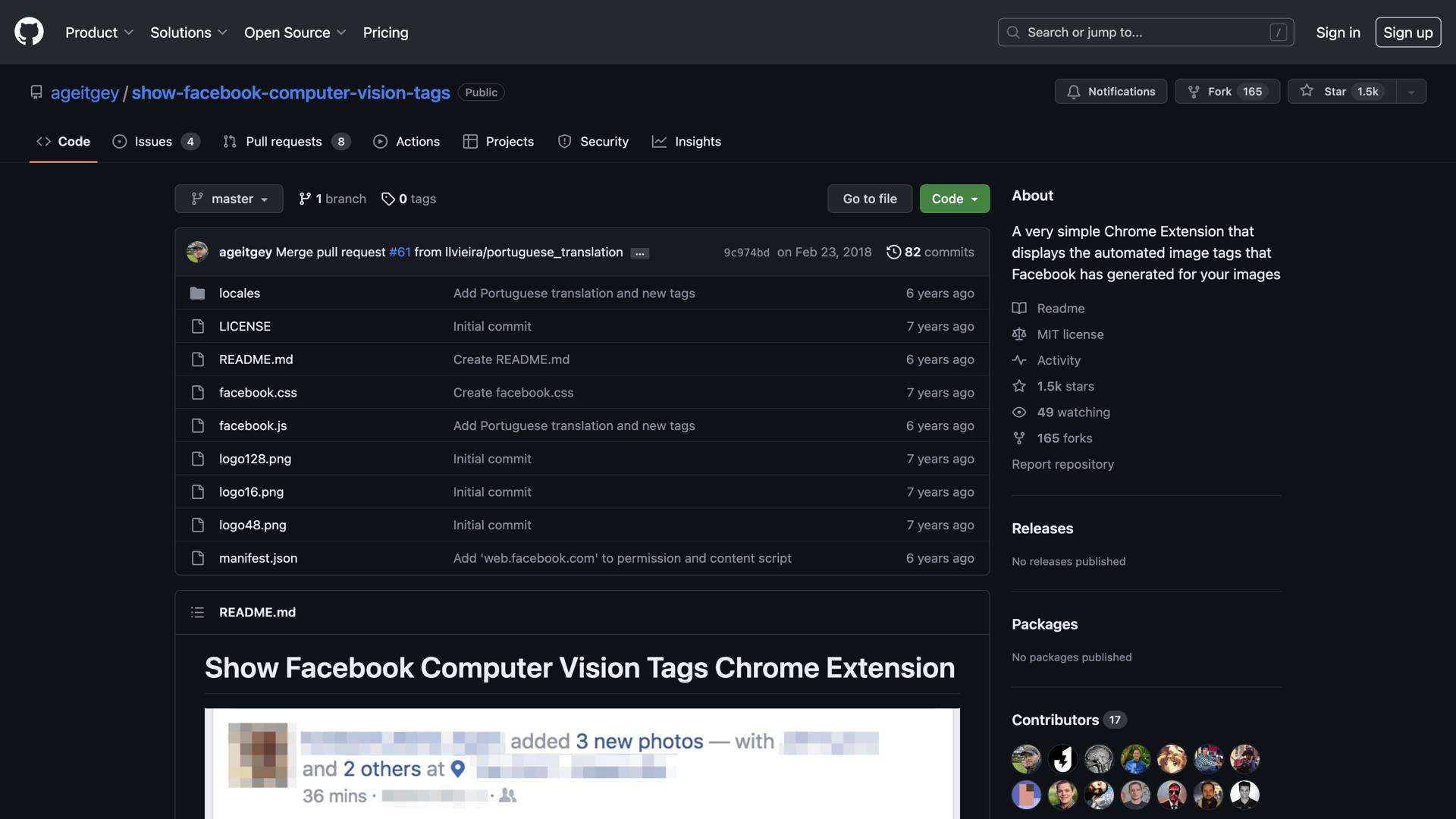 Facebook Computer Vision Tags