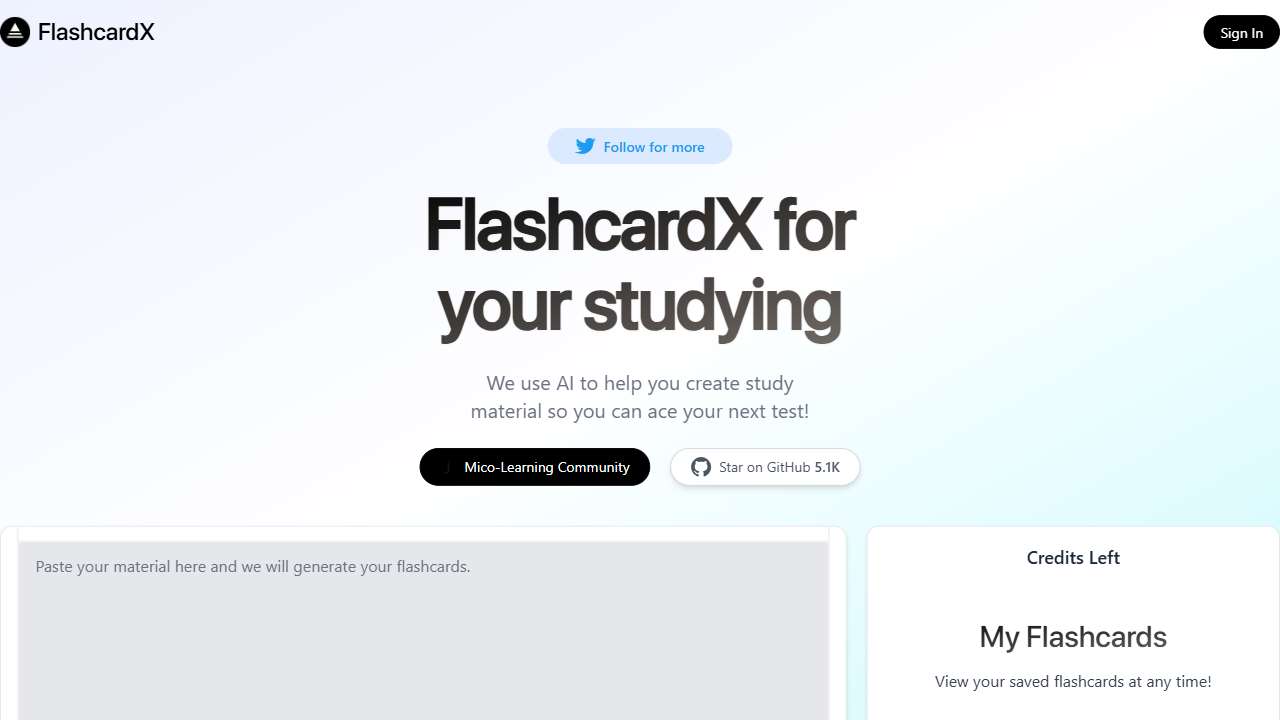 FlashcardX