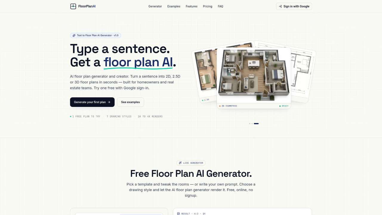 floor plan AI