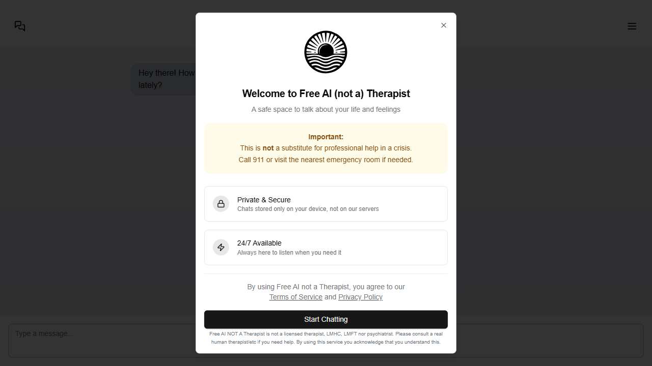 Free AI Therapist