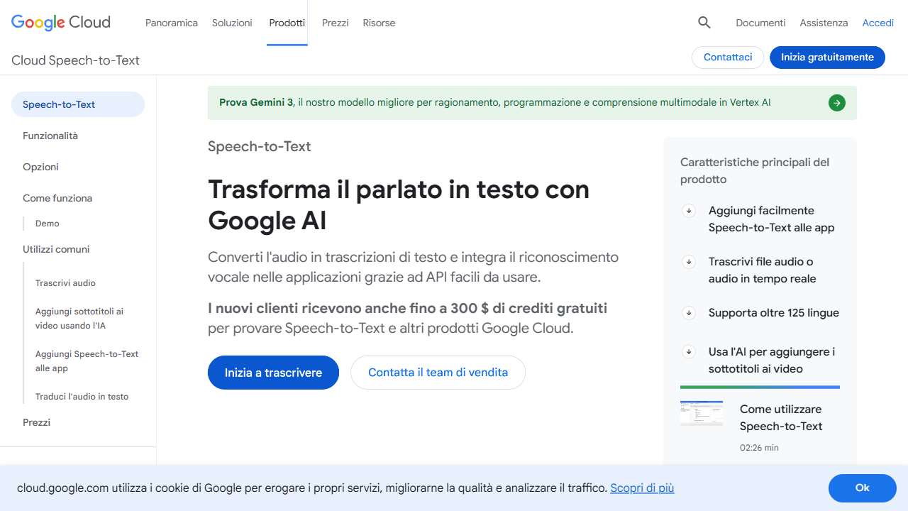 Google Cloud Speech to Text
