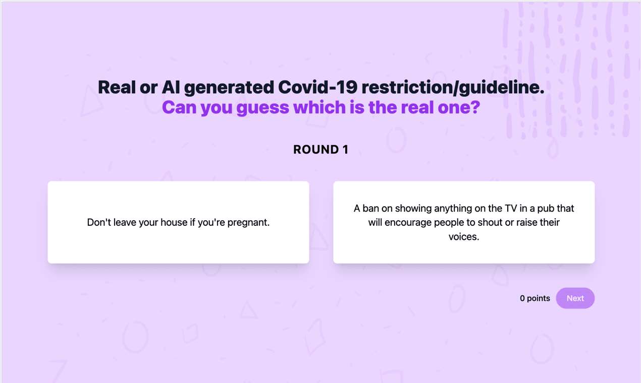 GPT-3 Generated Covid Restrictions