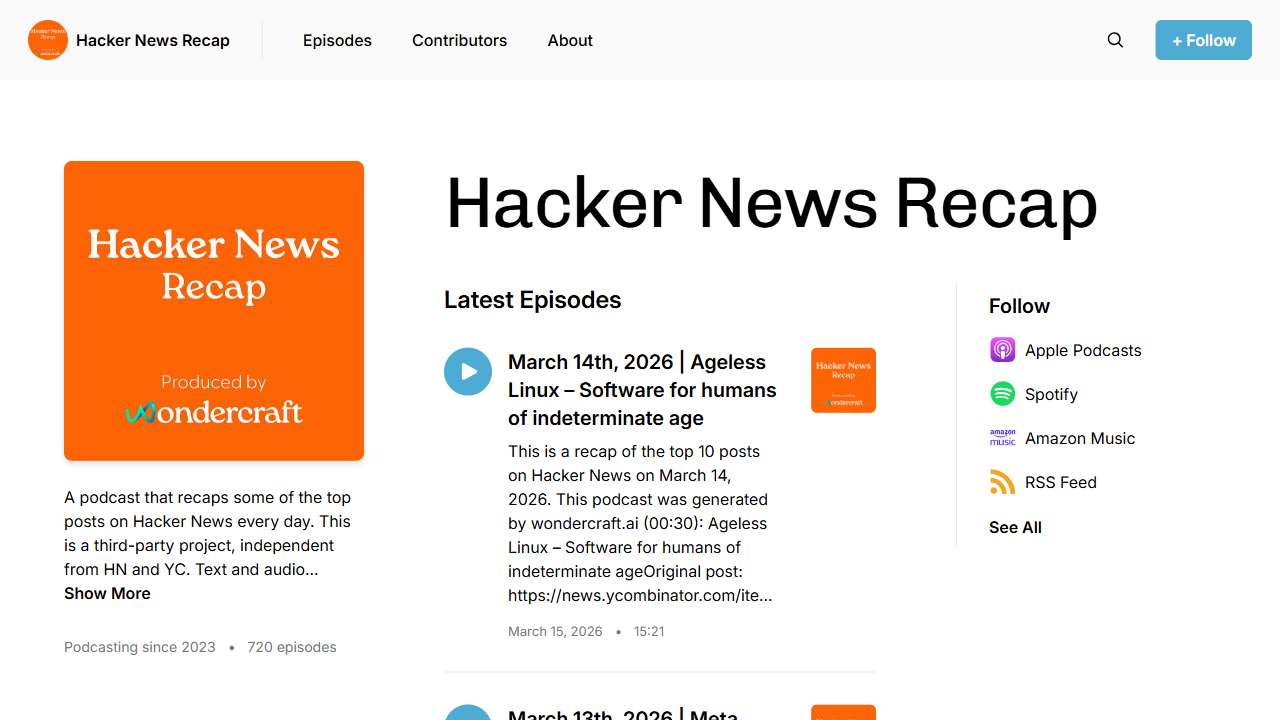 Hacker News Recap