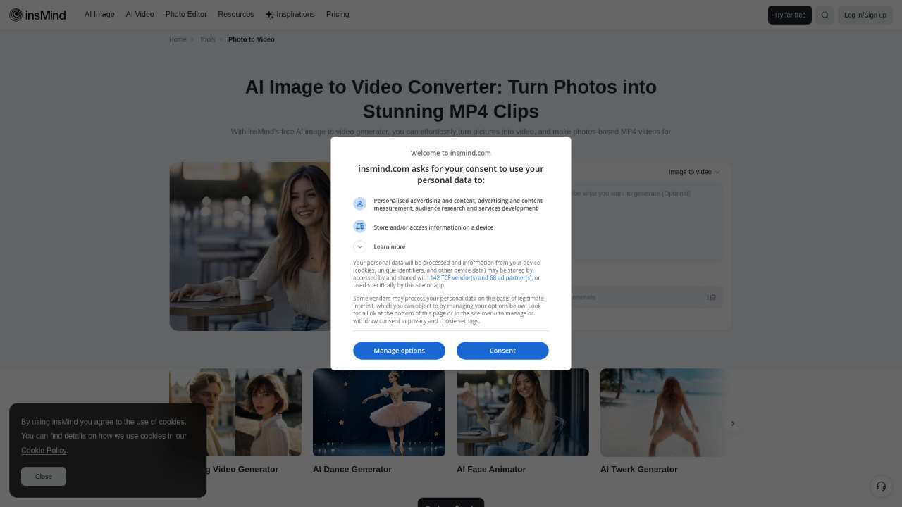insMind Image to Video Converter