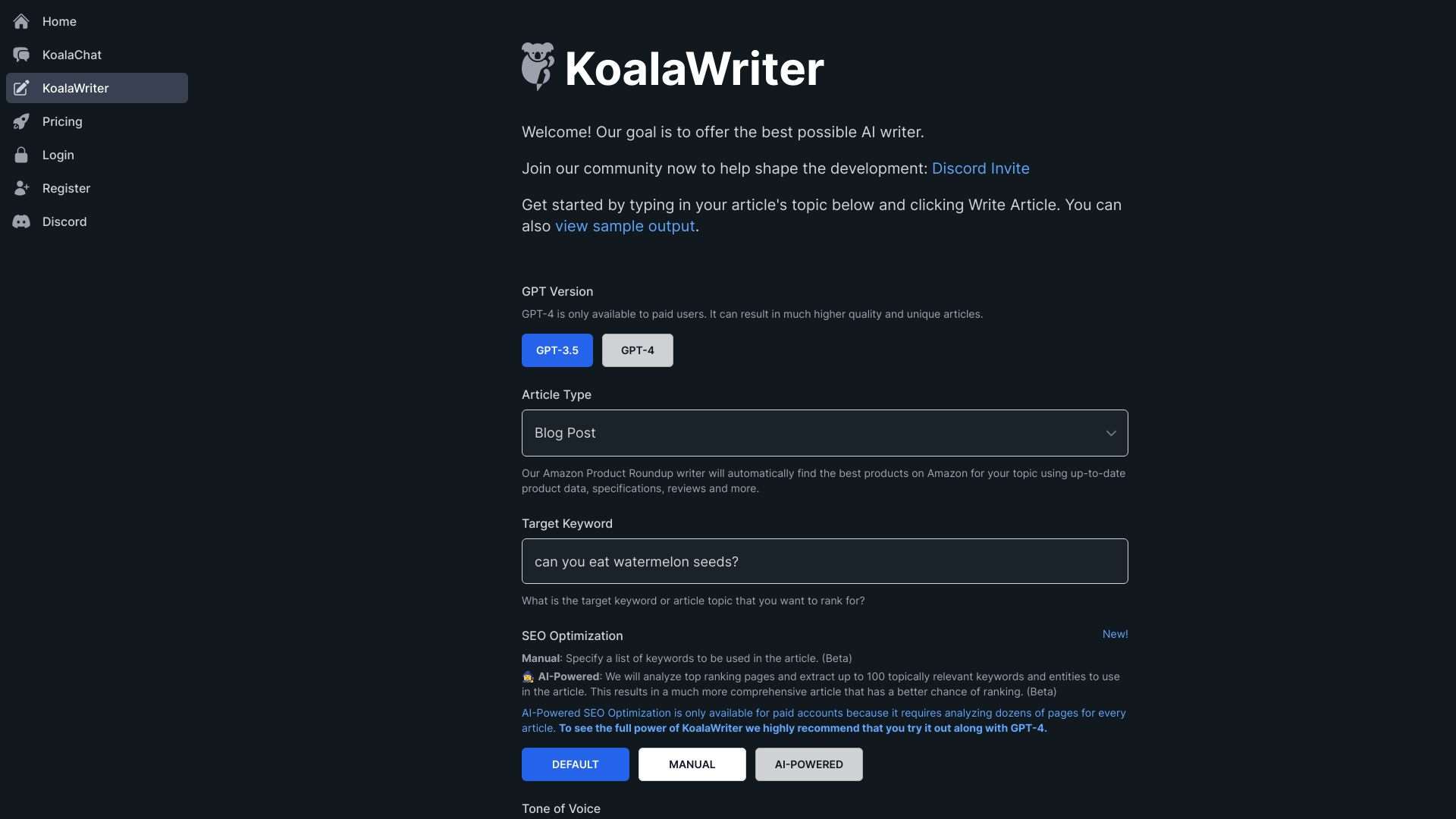 KoalaWriter