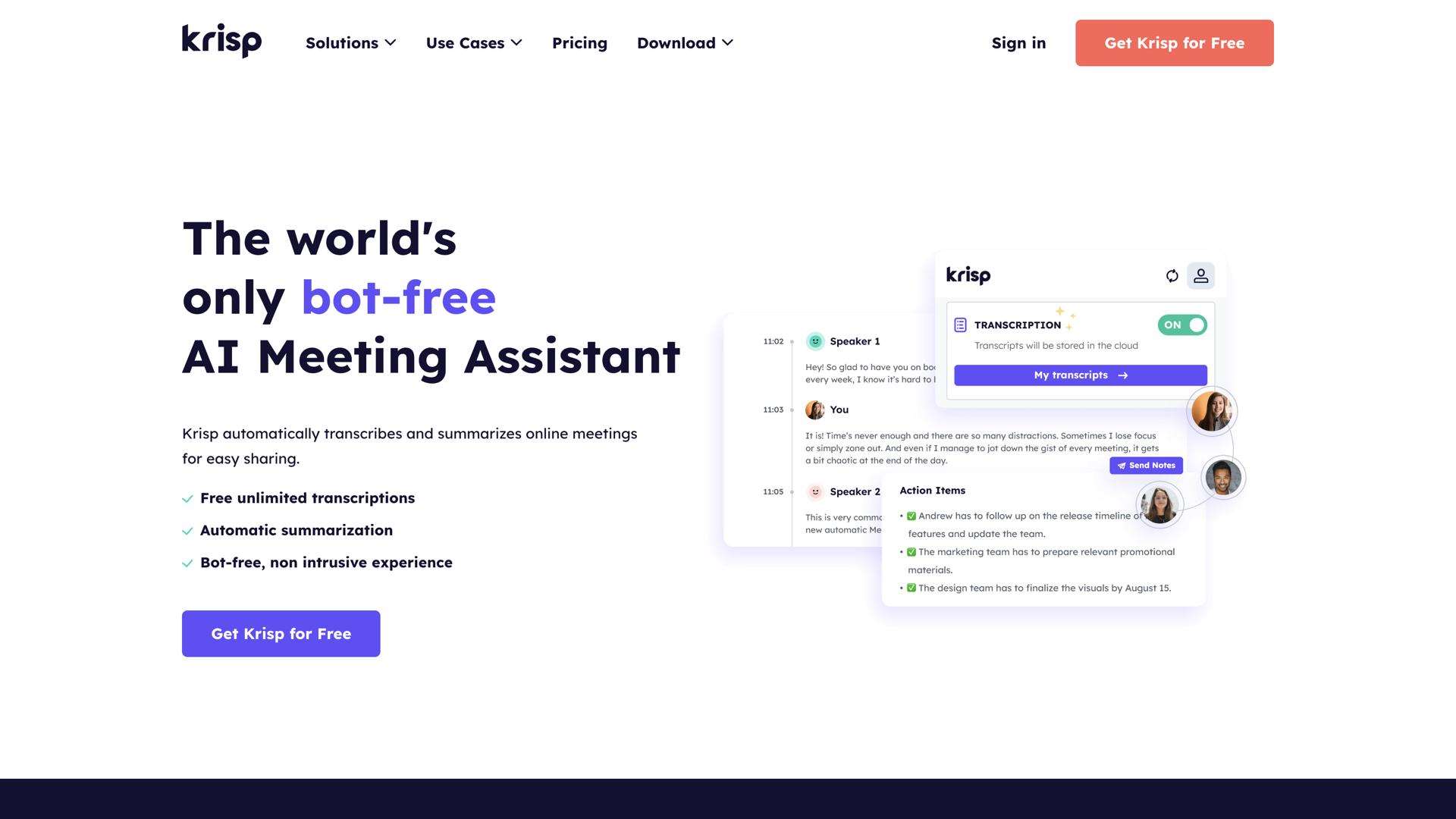 Krisp AI Meeting Assistant
