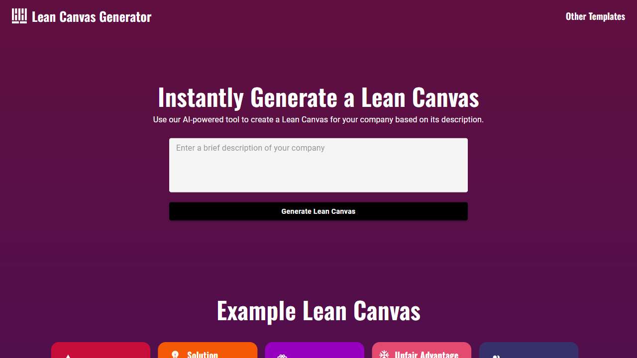 Lean Canvas