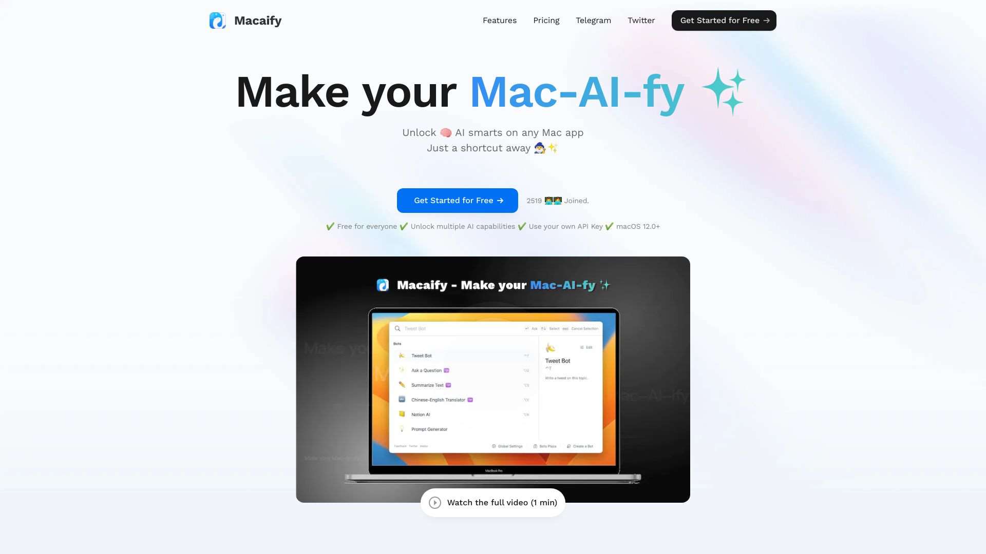 Macaify - Make your Mac-AI-fy